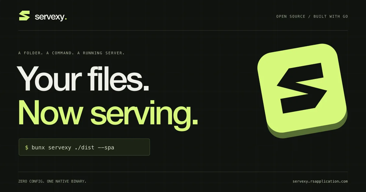 Servexy product banner